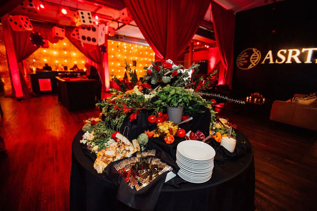 Elegant flower arrangement for corporate gathering